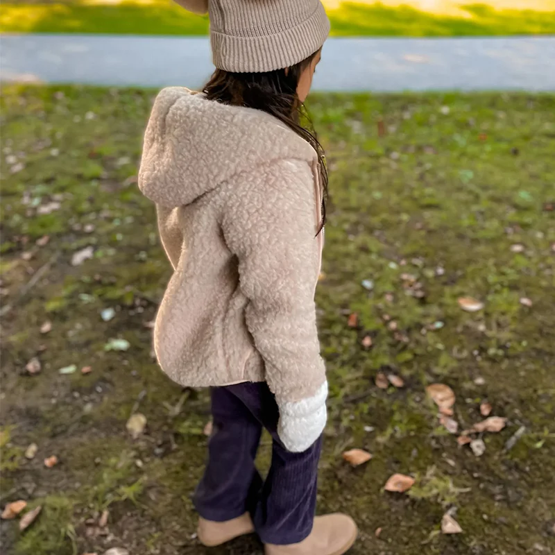 Alwero Kinder Fäustlinge 'Gully' Beige - Image 2
