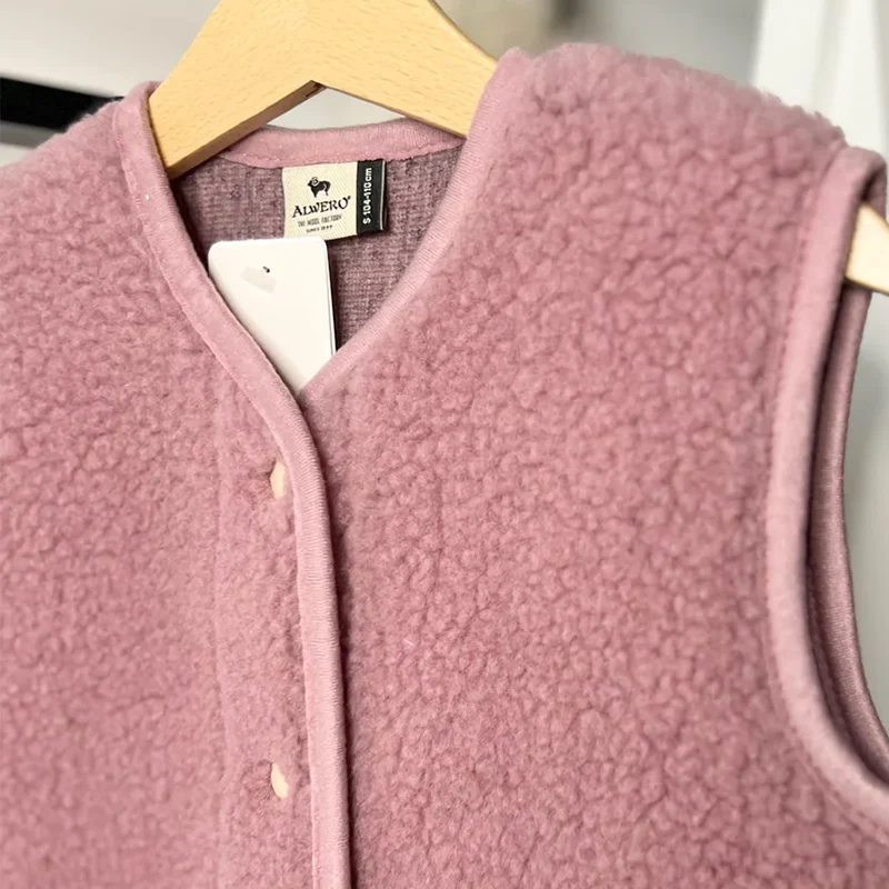 Alwero  Kinder Wollweste 'TYB'  Venetian Pink - Image 3