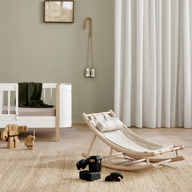 Ausstellungsstück Oliver Furniture  Wood Baby- und Kleinkindwippe  Eiche/Natur - Image 4