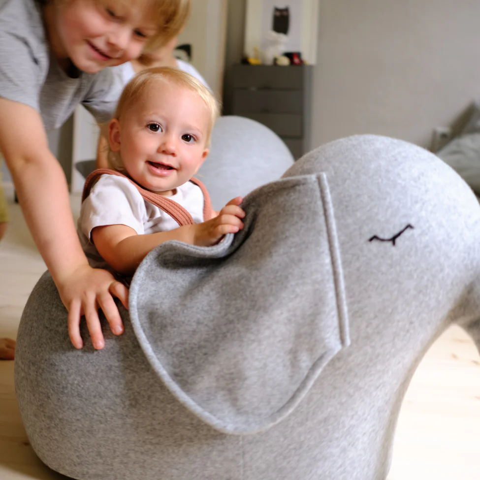 Bada & Bou  Roll-Elefant  Grey Melange - Image 5