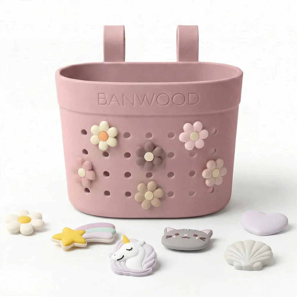 Banwood  Korb 'Pin & Ride' Dusty Rose - Image 2