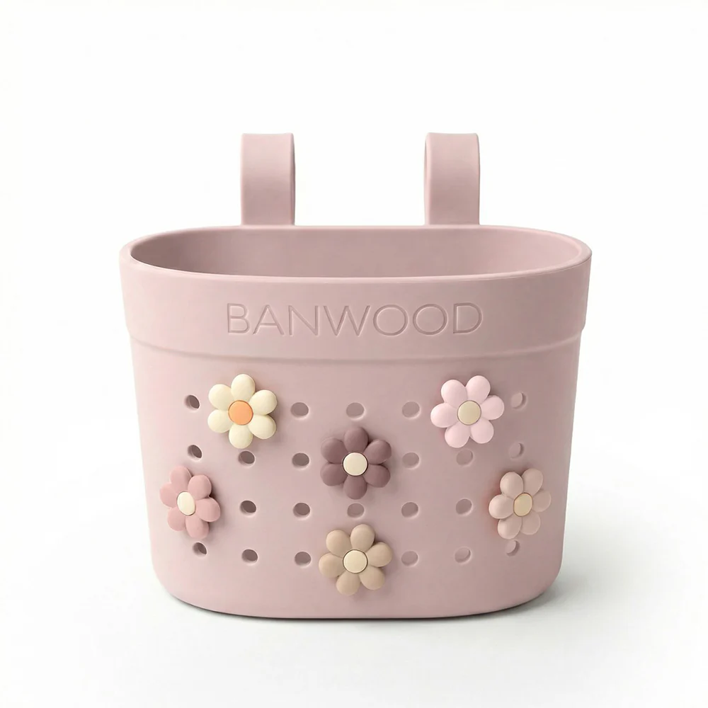 Banwood  Korb 'Pin & Ride' Faded Pink - Image 4