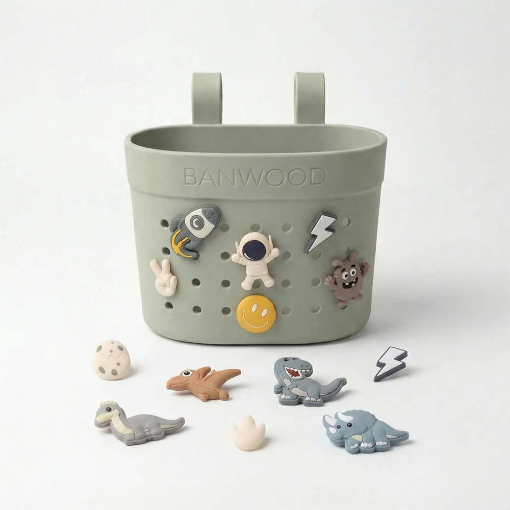 Banwood  Korb 'Pin & Ride' Olive - Image 2