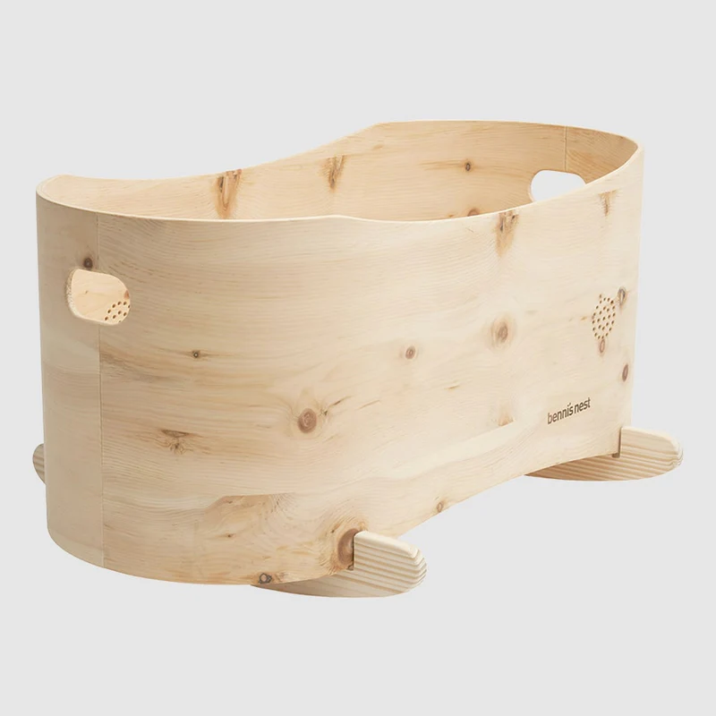 Benni’s Nest  Set Babybett aus Arvenholz (40 x 80cm)  Natur - Image 3