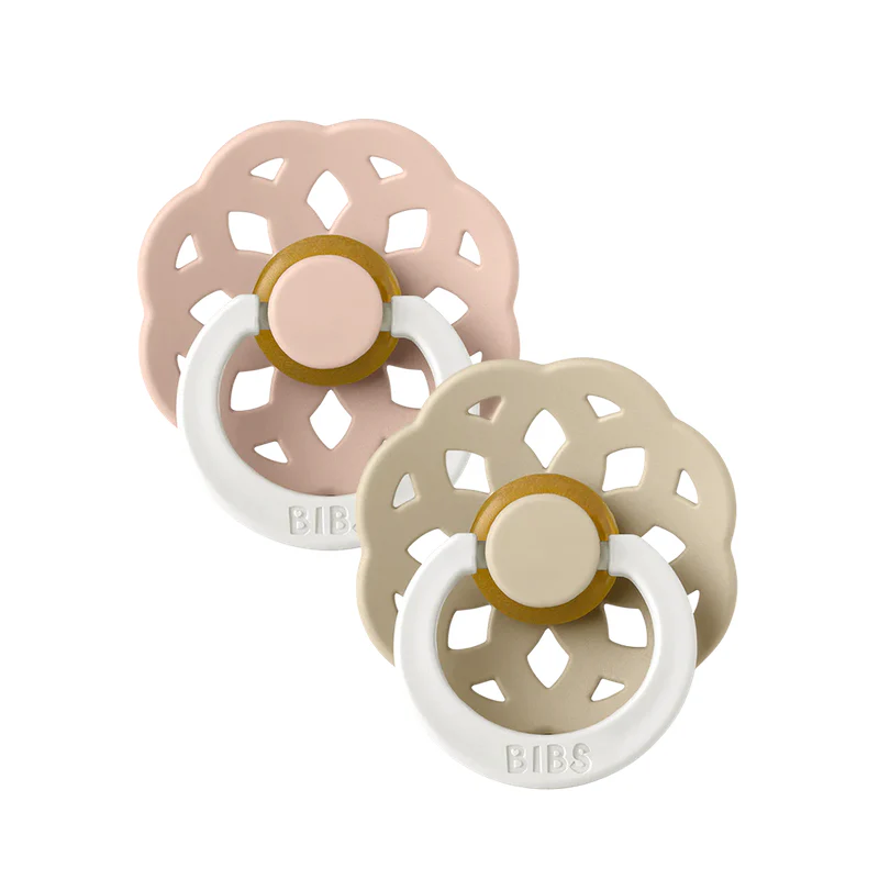 Bibs  Schnuller 6-18 Monate 2er Pack Boheme 'Glow in the dark'  Blush/Vanilla - Image 6