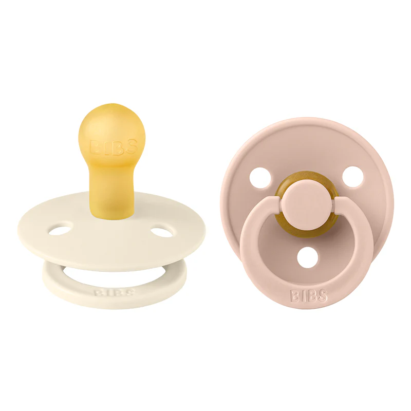 Bibs  Schnuller Naturkautschuklatex Rund 6-12 Monate  Ivory/Blush - Image 2