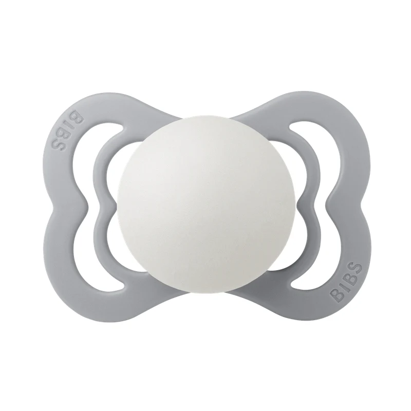Bibs  Schnuller Supreme Silikon 0-6 Monate 'Glow in the Dark'  Sage/Cloud - Image 5