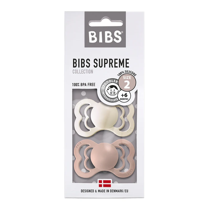 Bibs  Schnuller Supreme Silikon 6-18 Monate  Blush/Ivory - Image 7