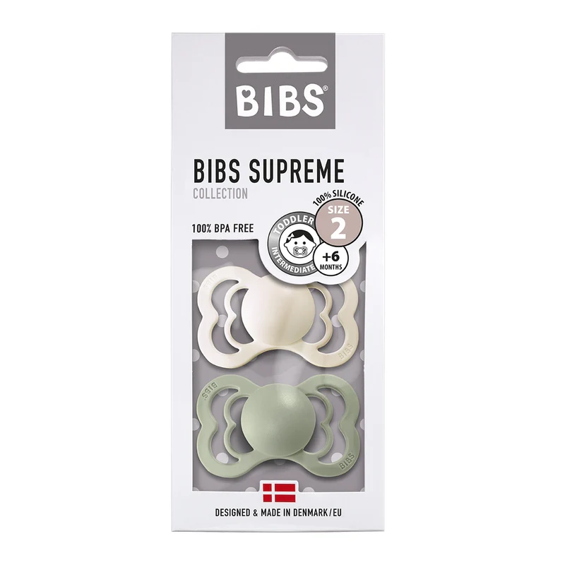 Bibs  Schnuller Supreme Silikon 6-18 Monate  Ivory/Sage - Image 7