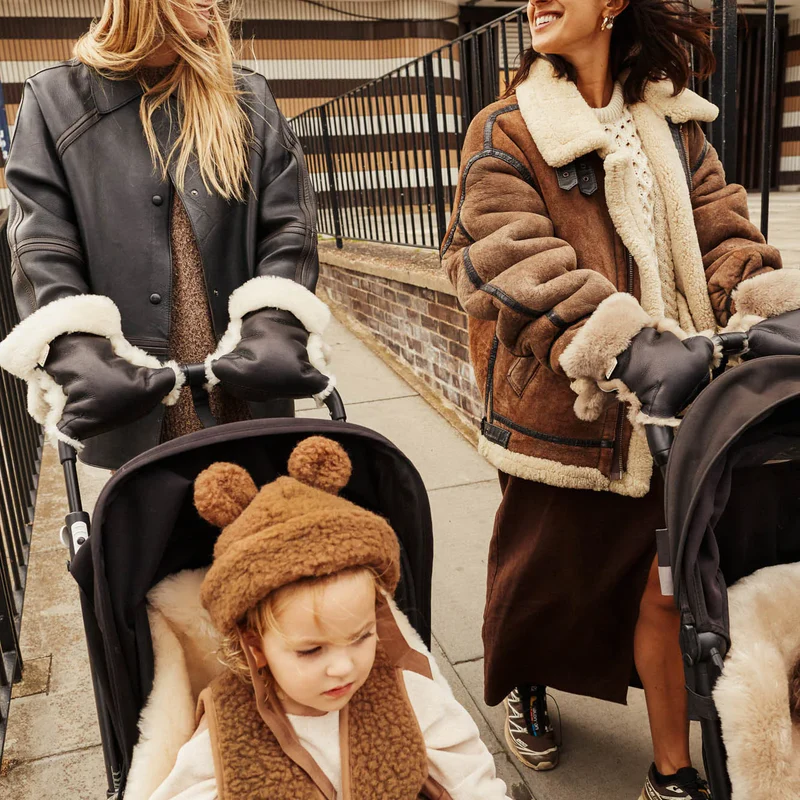 BINIBAMBA  Merino Kinderwagen Handschuhe  Milk - Image 5