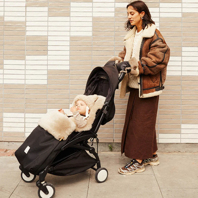 BINIBAMBA  Merino Kinderwagen Handschuhe  Toast - Image 10