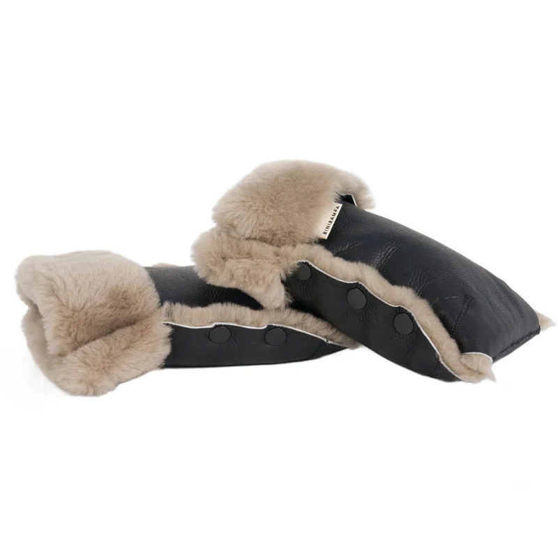 BINIBAMBA  Merino Kinderwagen Handschuhe  Toast - Image 3