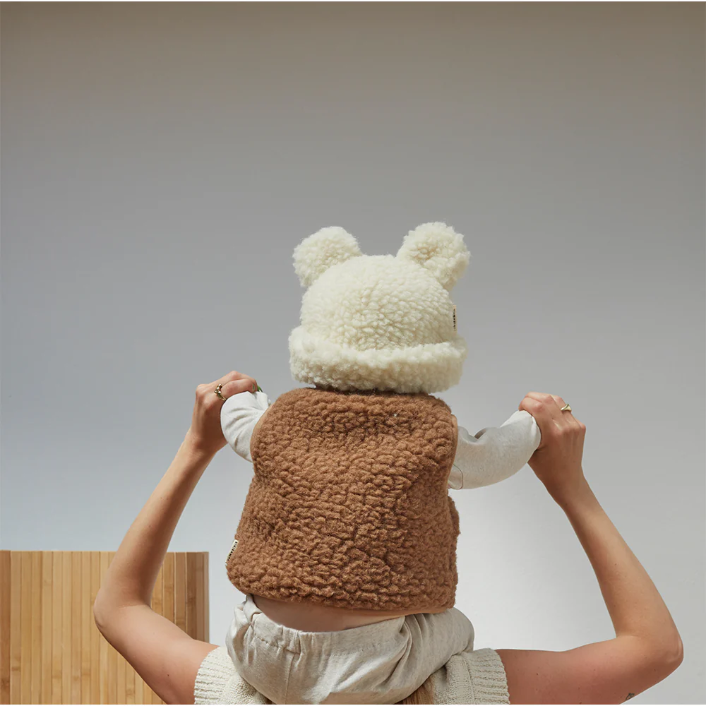 BINIBAMBA  Merino Mütze 'Teddy'  Milk - Image 10