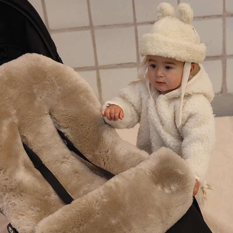 BINIBAMBA  Merino Woll-Overall mit Kapuze  Milk - Image 11