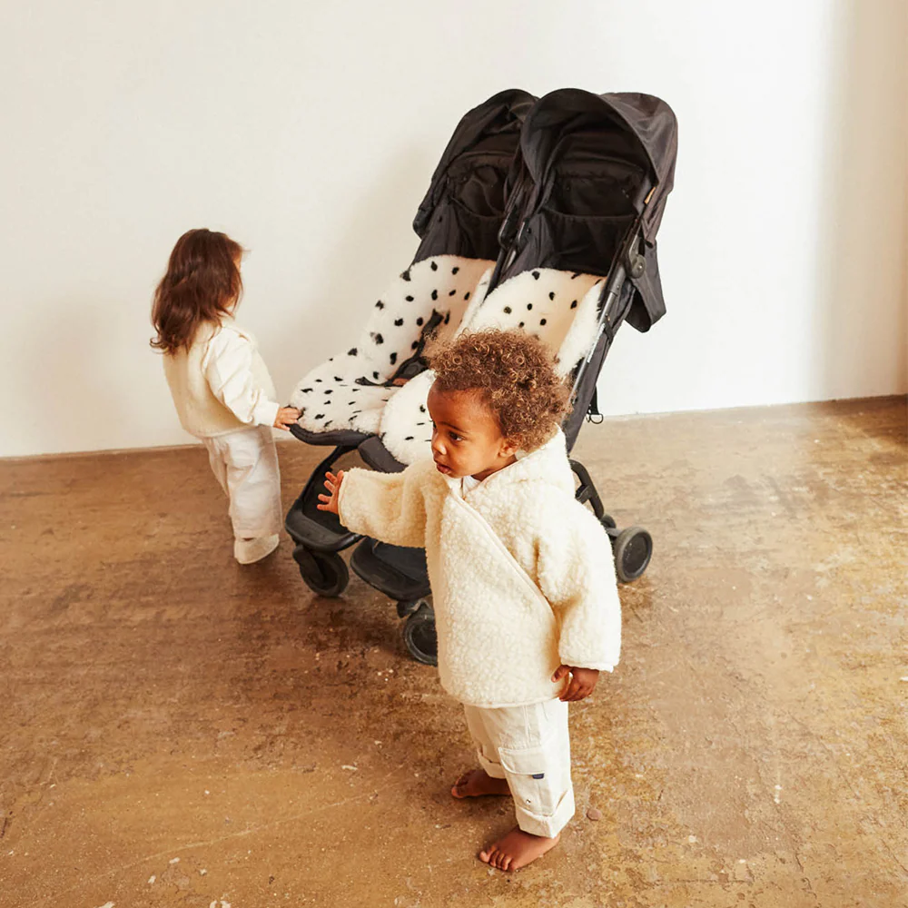 BINIBAMBA  Merino Wolljacke mit Kapuze  Milk - Image 3
