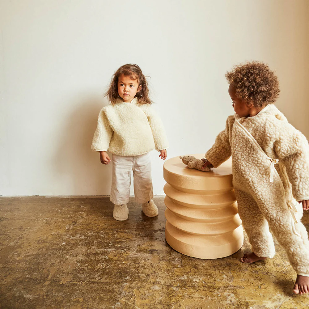 BINIBAMBA  Merino Wolljacke mit Kapuze  Milk - Image 5