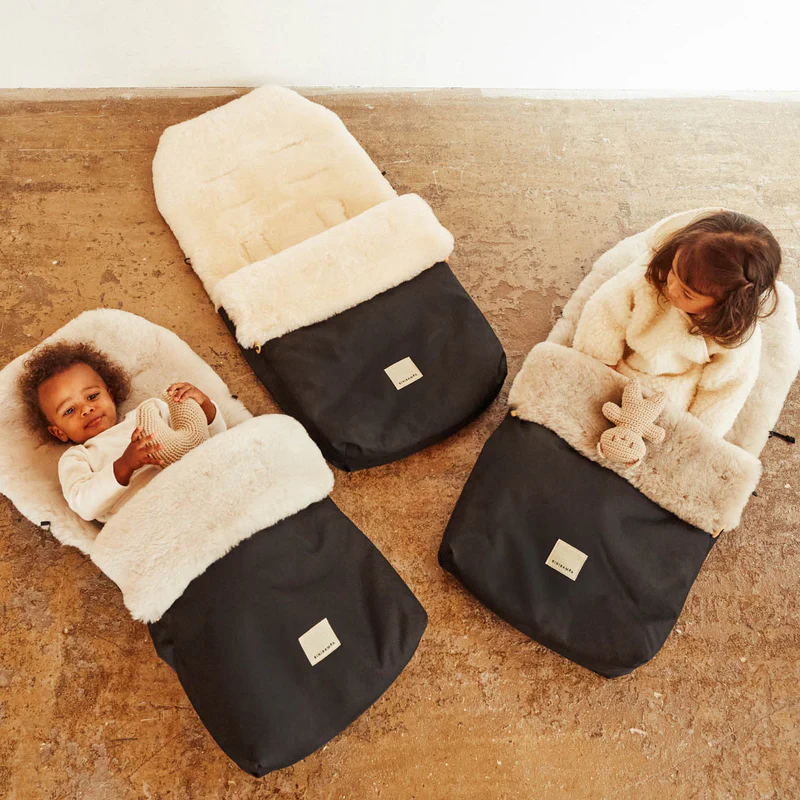 BINIBAMBA Schaffell Kinderwagen Fusssack Toast - Image 10