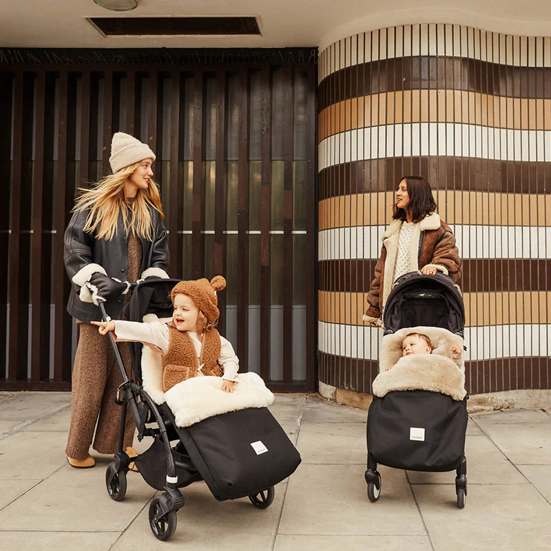 BINIBAMBA Schaffell Kinderwagen Fusssack Toast - Image 17