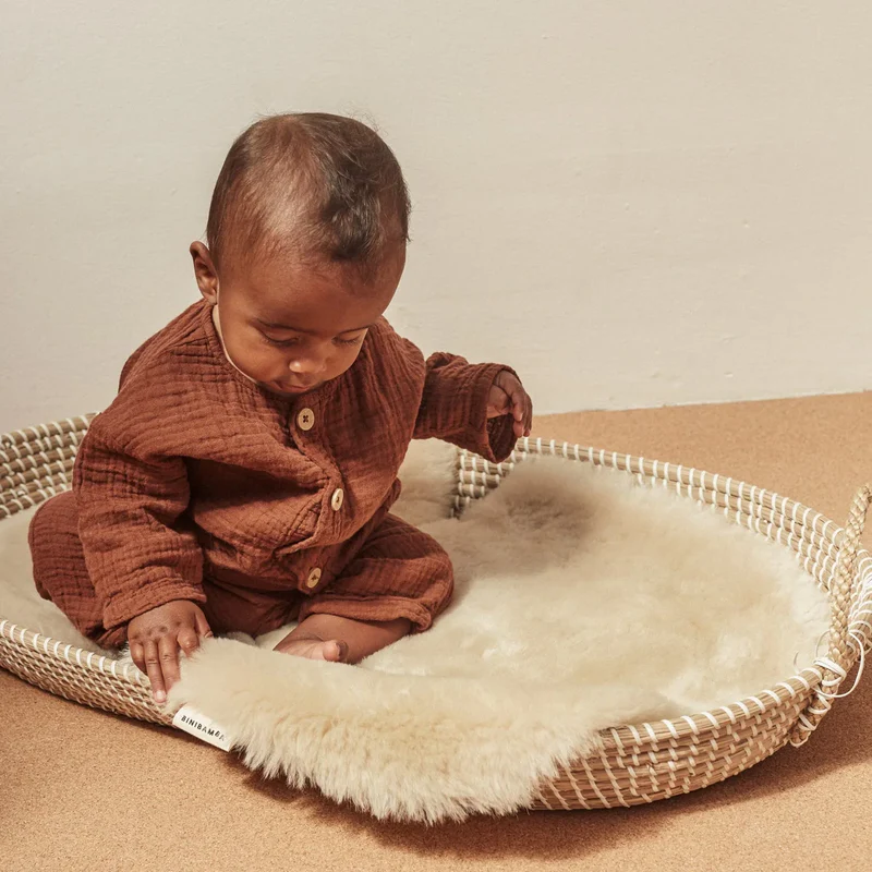 BINIBAMBA  Schaffell-Sitzauflage  Peanut - Image 5