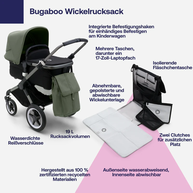 Bugaboo  Wickelrucksack  Forest Green - Image 5