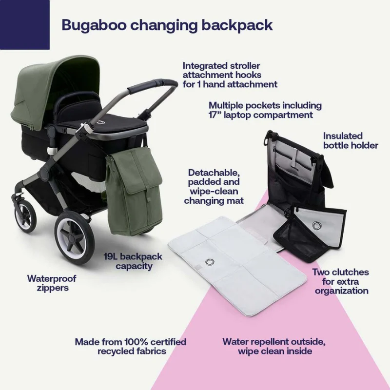 Bugaboo  Wickelrucksack  Misty Grey - Image 11