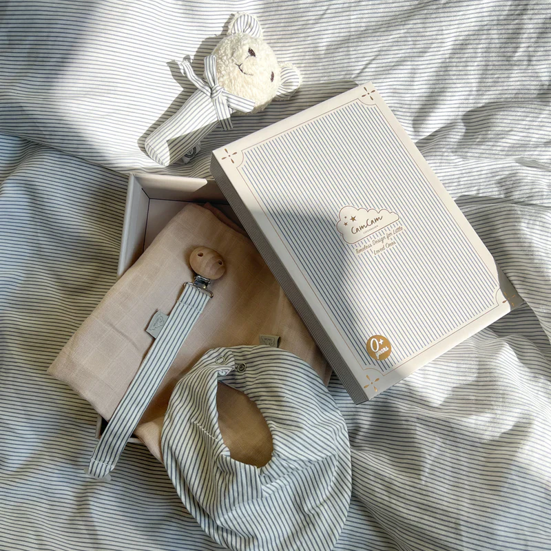 Cam Cam Copenhagen Baby Essentials Geschenkbox Classic Stripes Blue - Image 2