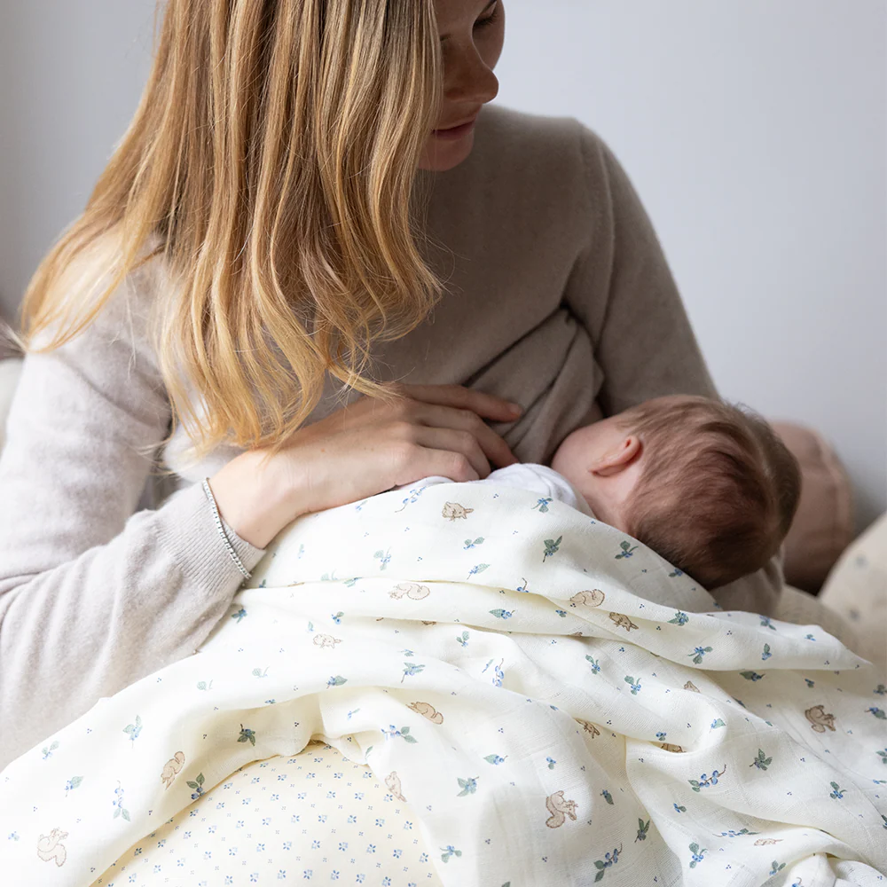 Cam Cam Copenhagen Mulltuch Swaddle Blueberries - Image 3
