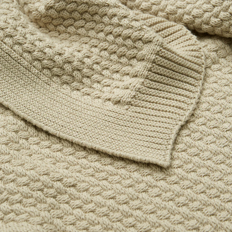 Cam Cam Copenhagen Strickdecke für Babys 'Harper' Latte - Image 2