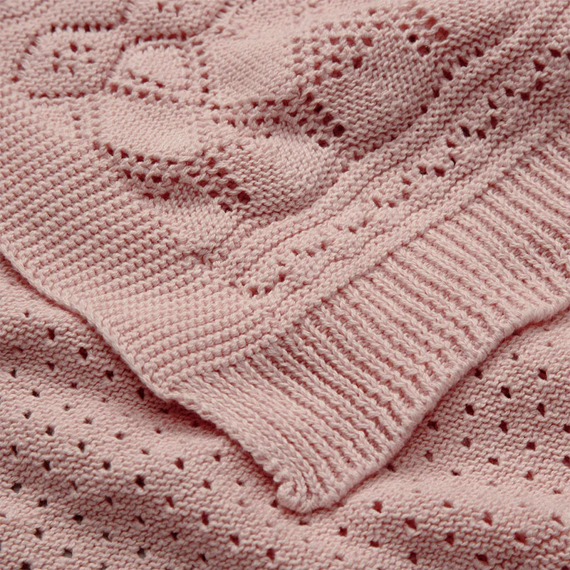 Cam Cam Copenhagen Strickdecke für Babys 'Pointelle' Sorbet - Image 3