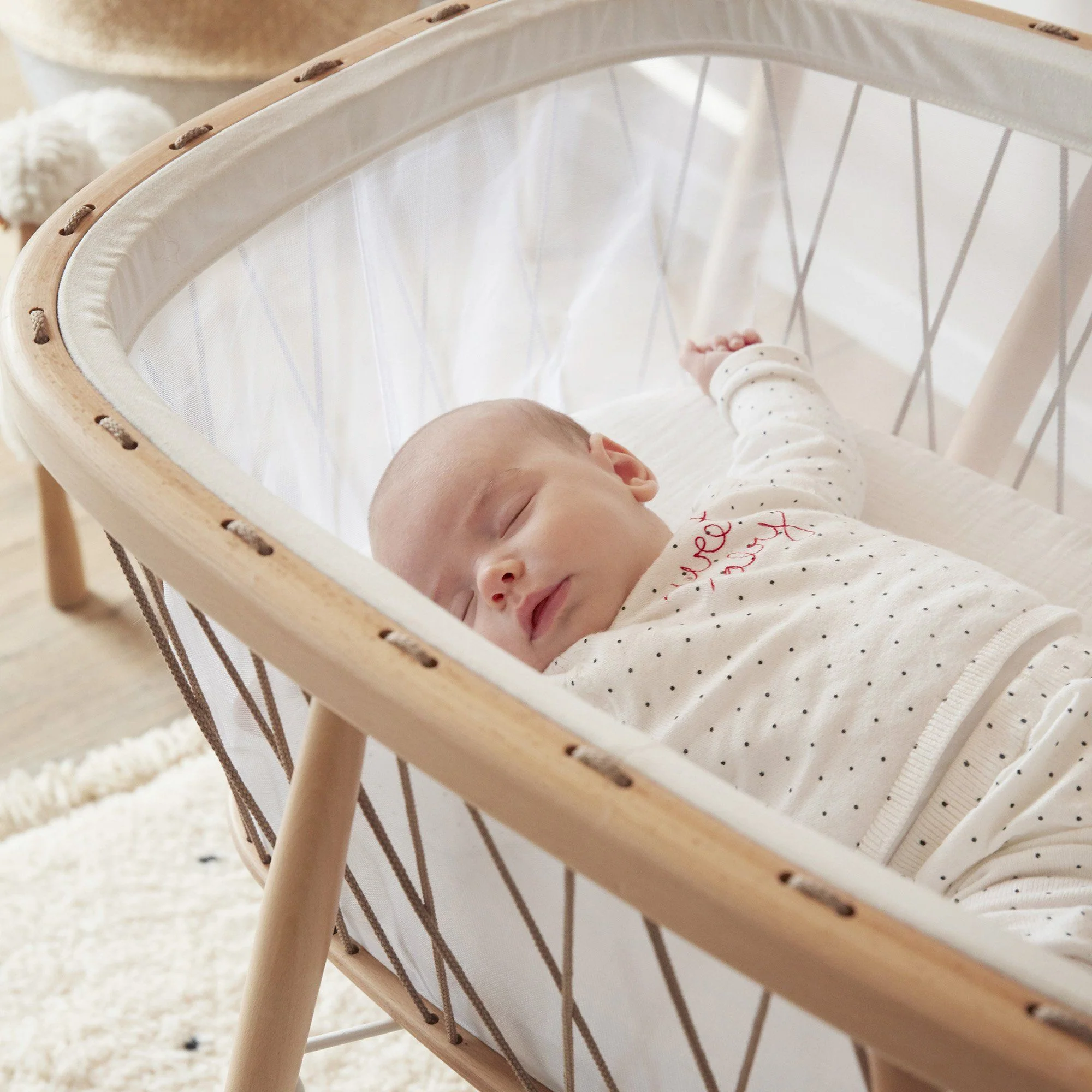 Charlie Crane  Babywiege Kumi  Mesh/Hazelnut - Image 3