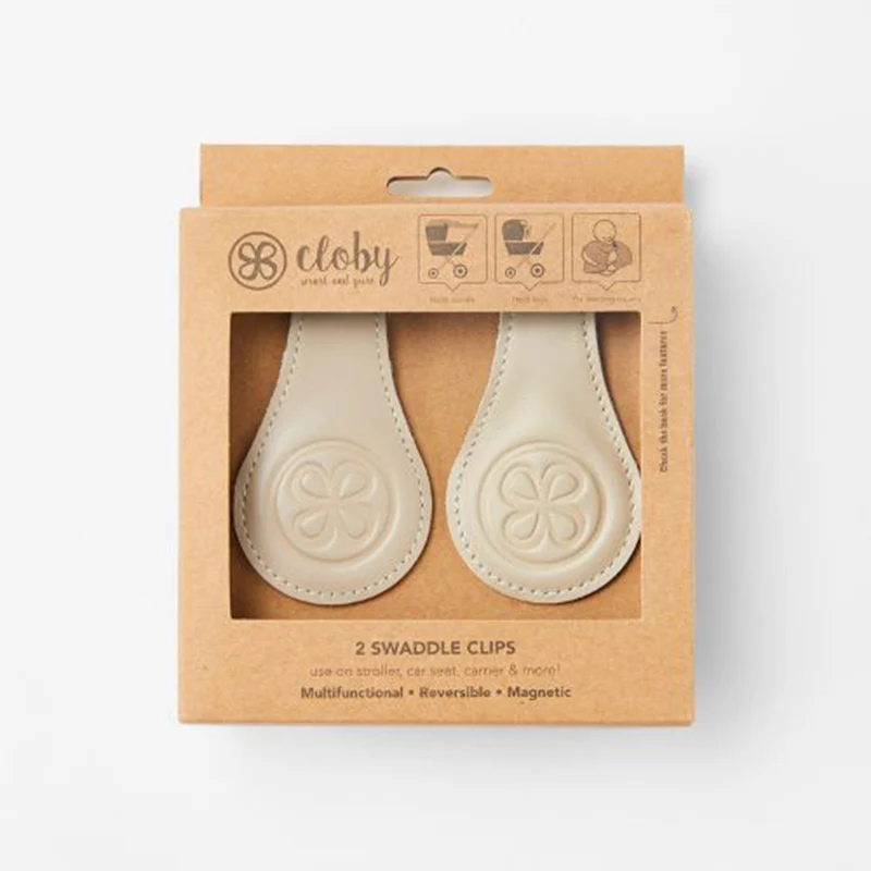 Cloby Leder Magnetclips 2er Set Beige - Image 3