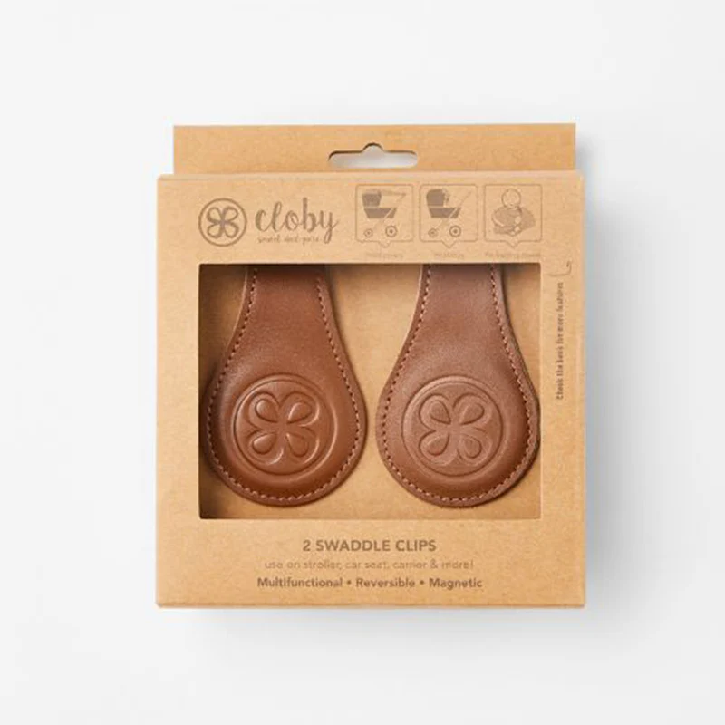 Cloby Leder Magnetclips 2er Set Braun - Image 8
