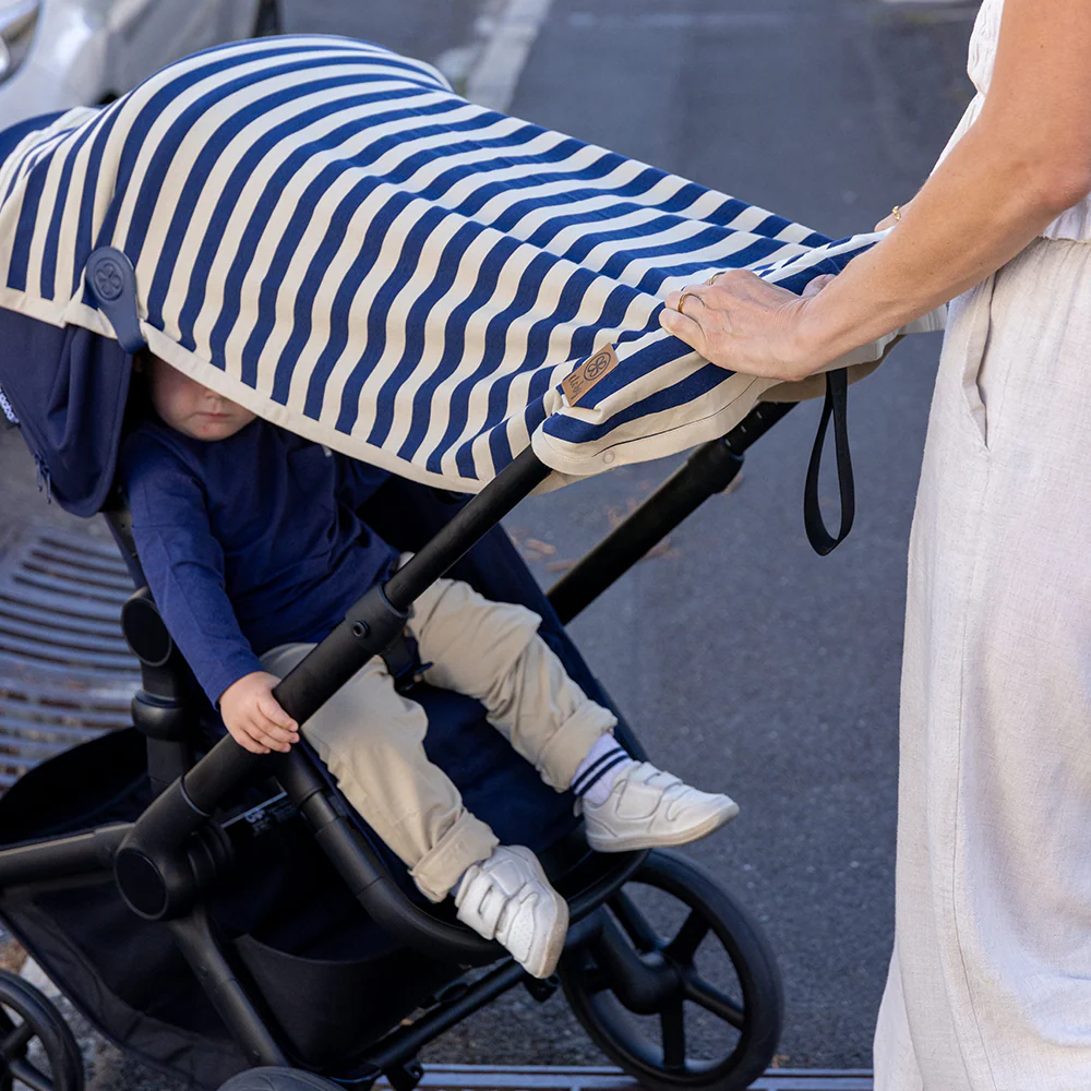 Cloby UV-Decke UFP 50+ Navy/Sandy Stripe - Image 3