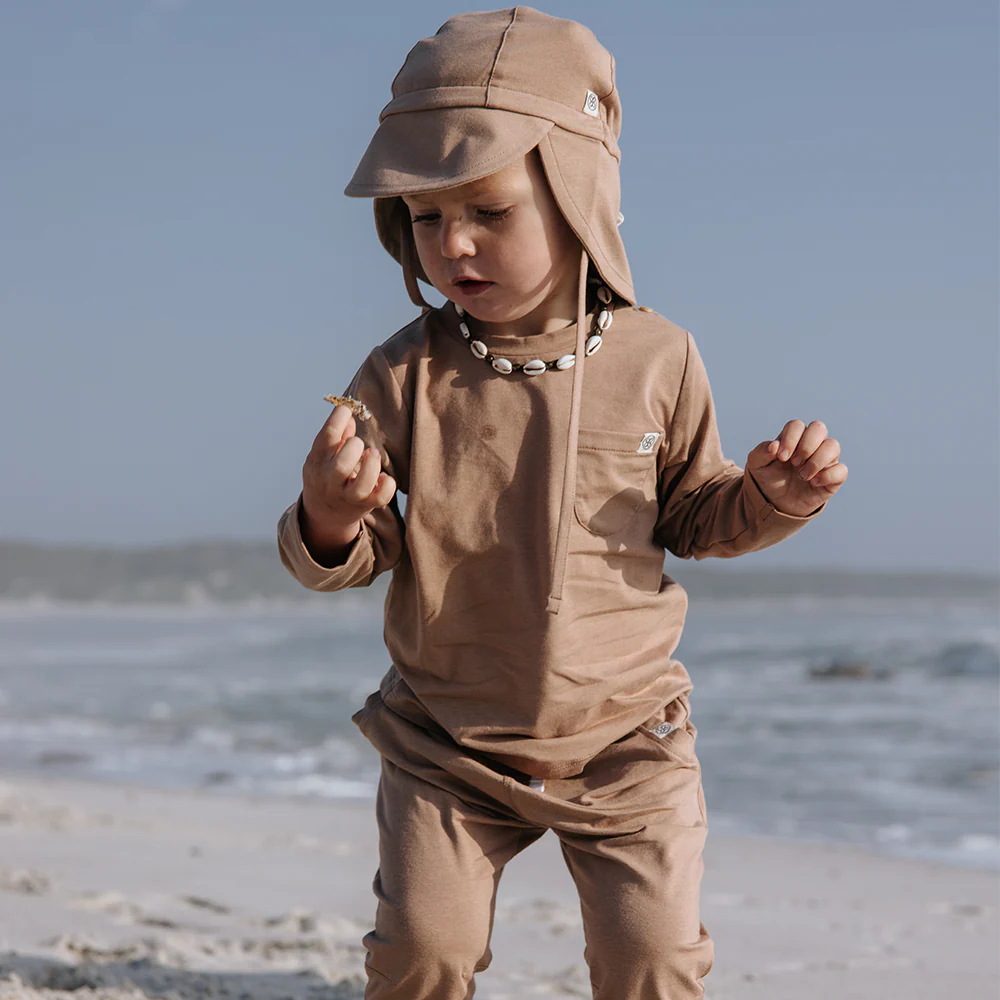 Cloby UV-Langarmshirt Peanut Brown - Image 8