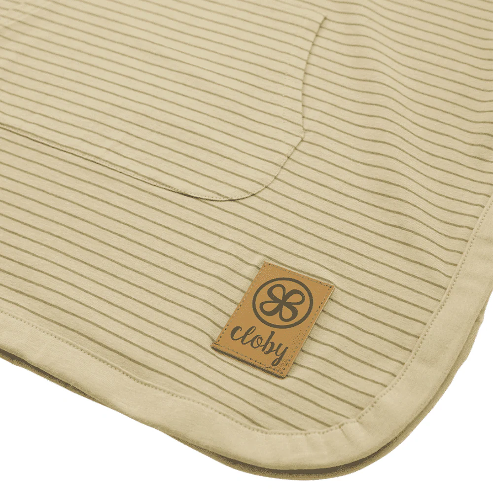 Cloby UV-Poncho Sandy Beach/Olive Green - Image 3