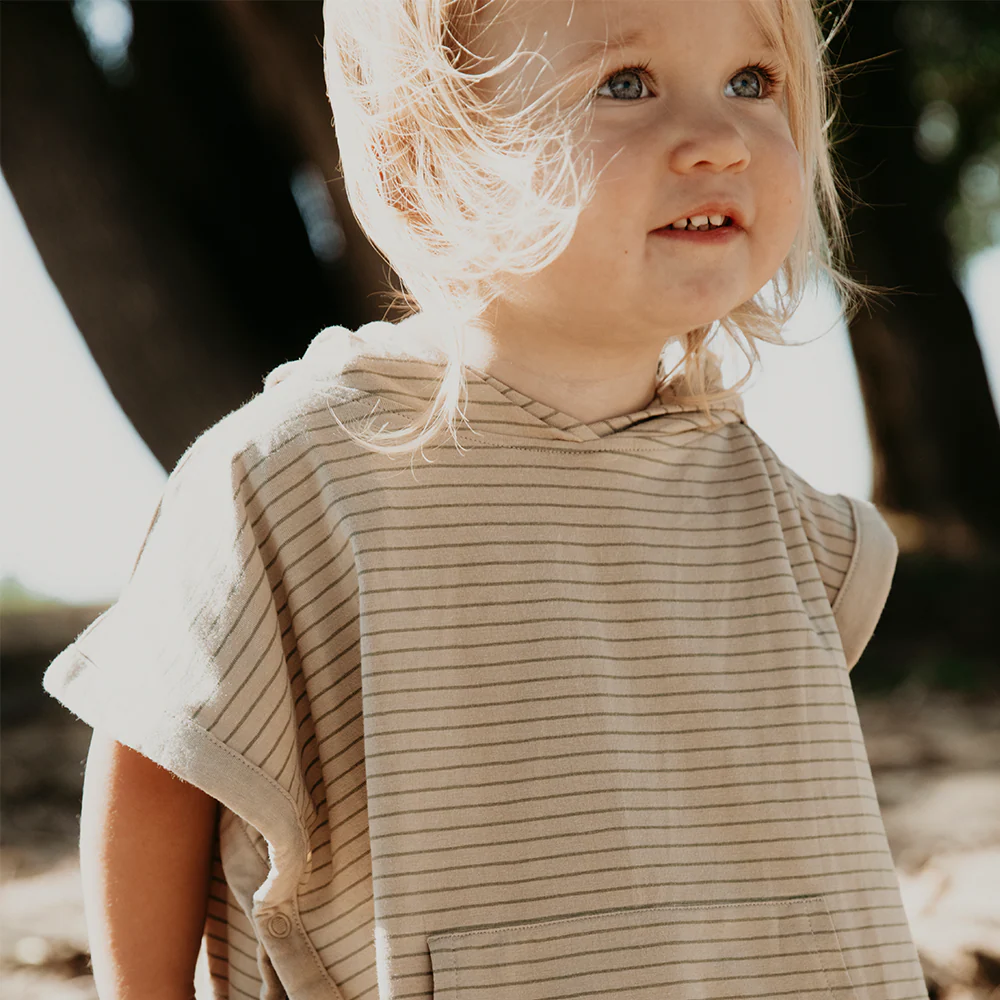 Cloby UV-Poncho Sandy Beach/Olive Green - Image 5