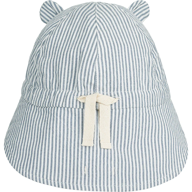 Liewood wendbarer Sonnenhut 'Gorm' Blue Wave/Creme de la Creme - Image 4