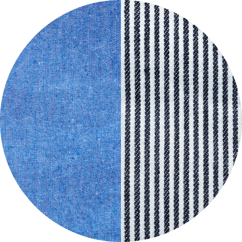 Stokke®  wendbarer Matratzenbezug für den Nomi Babyaufsatz  Chambray/Striped - Image 3
