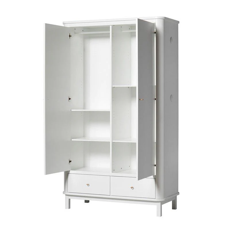 Oliver Furniture  Wood Kleiderschrank 2-türig  Weiss - Image 5
