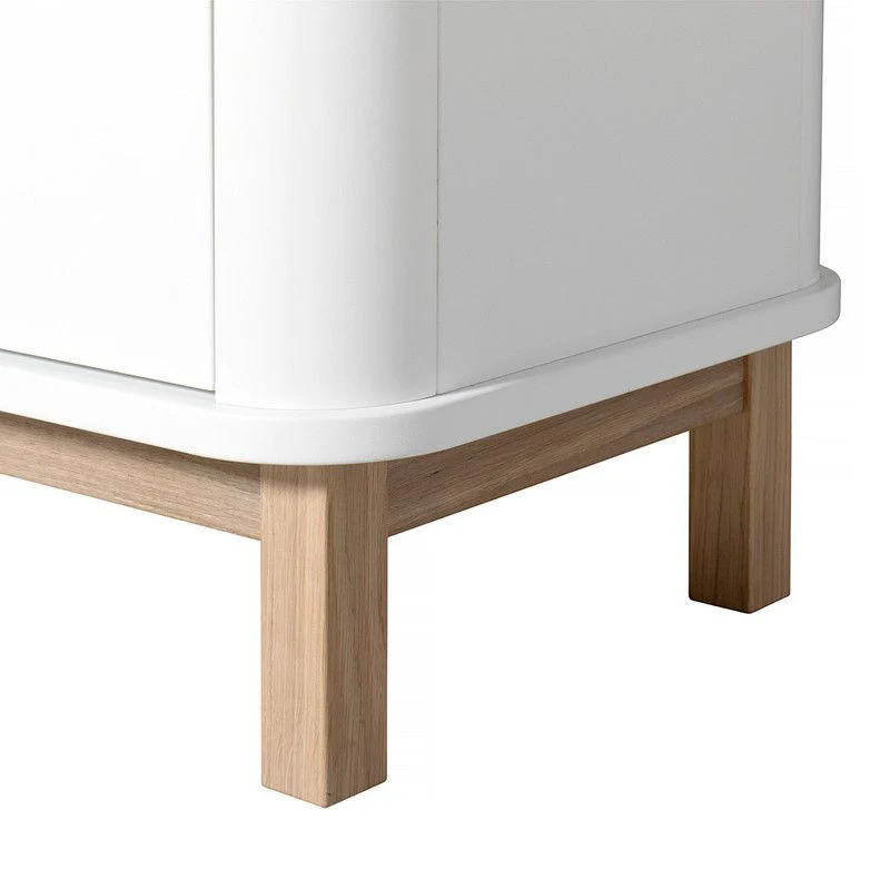 Oliver Furniture  Wood Multi-Schrank 3-türig  Weiss/Eiche - Image 8