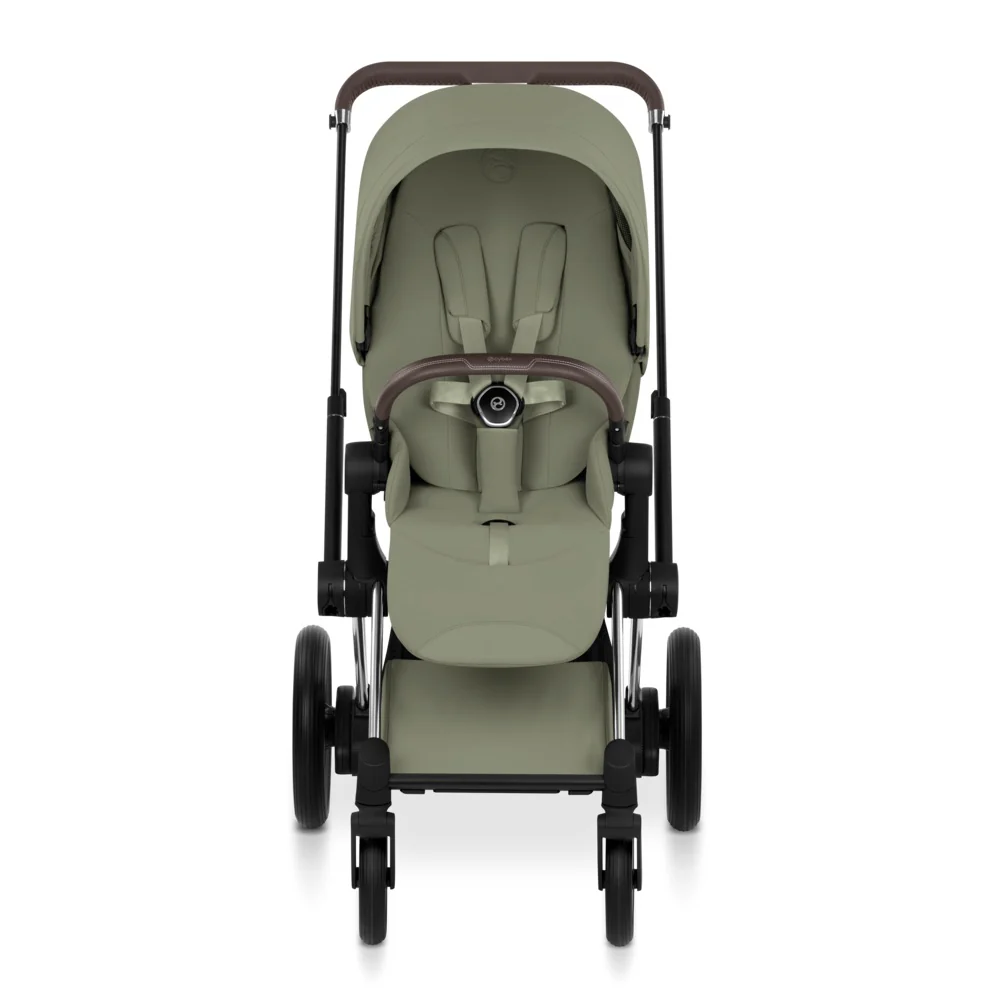 Cybex  e-Priam Style Chrome Brown/Sage Green - Image 2