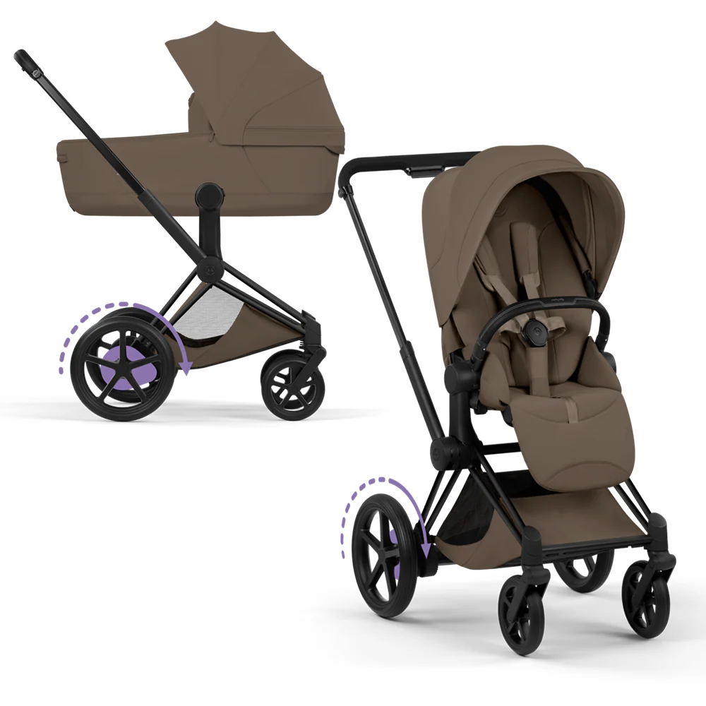 Cybex  e-Priam Style Matt Black/Coconut Brown - Image 7