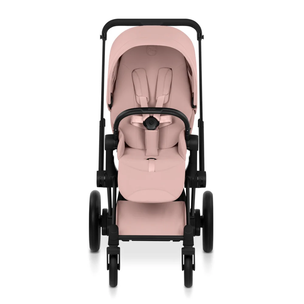Cybex  e-Priam Style Matt Black/Peach Pink - Image 2