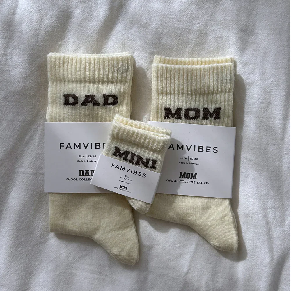 Famvibes College Wollsocken für Babys 'Mini' Taupe - Image 3