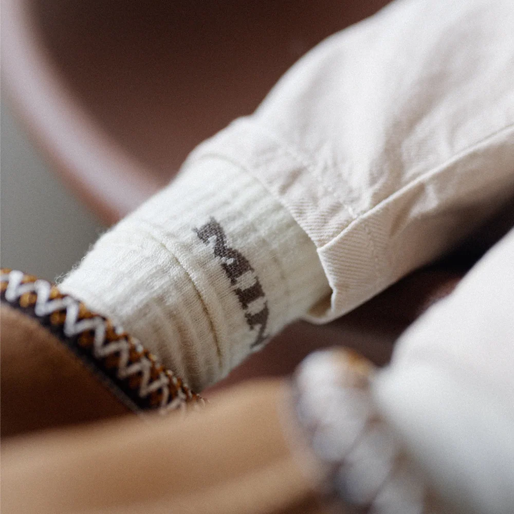 Famvibes College Wollsocken für Babys 'Mini' Taupe - Image 4