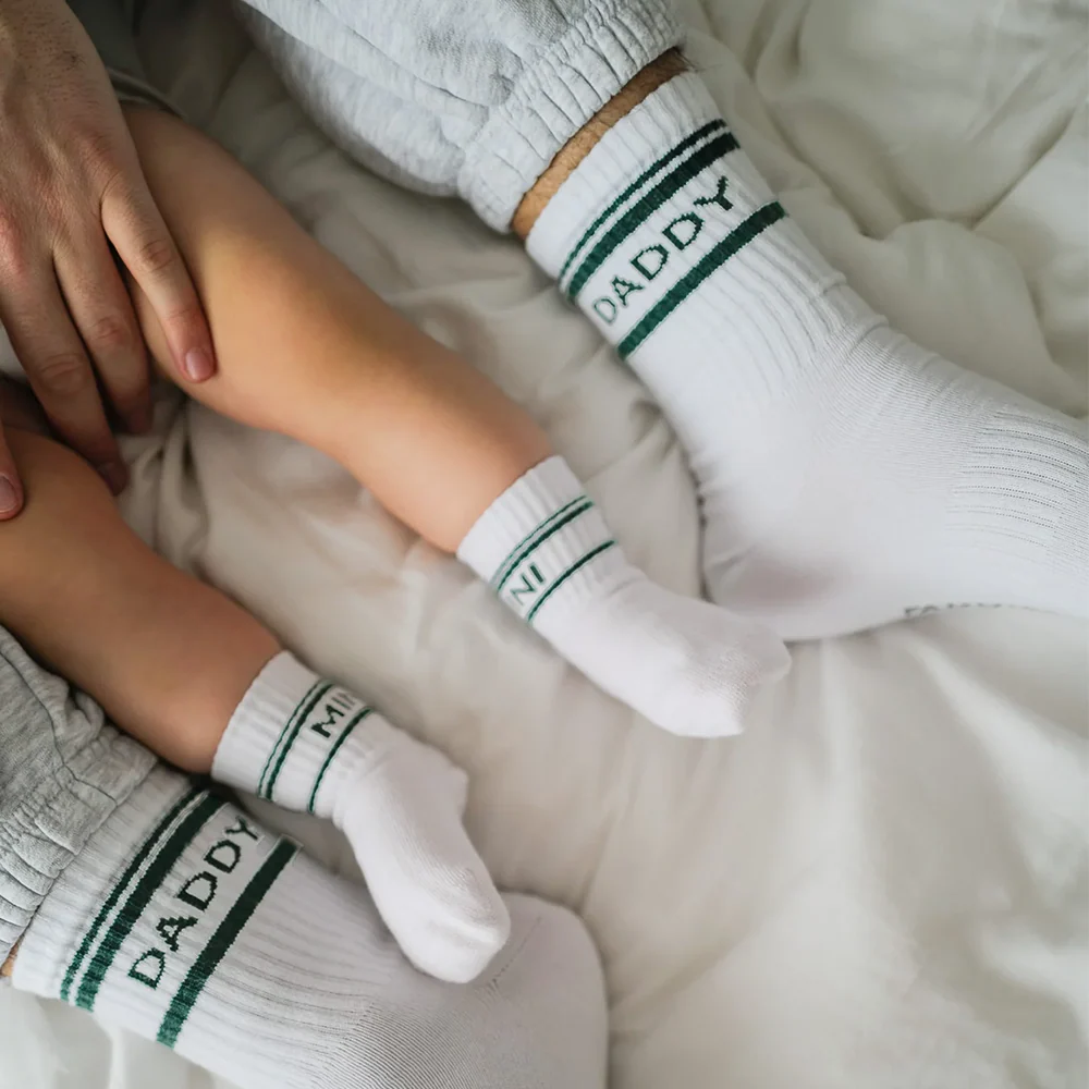 Famvibes Socken für Erwachsene 'Striped' Daddy Weiss/Grün - Image 5
