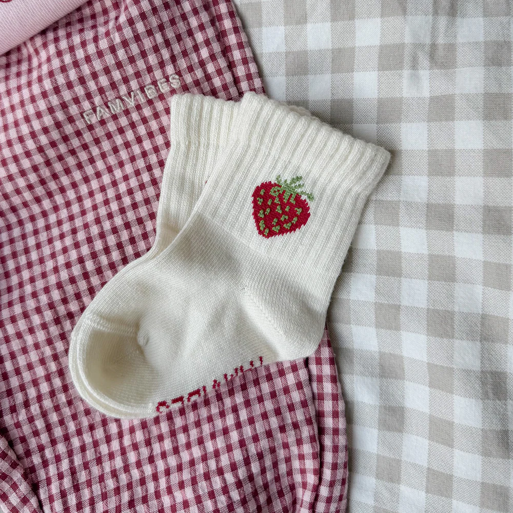 Famvibes Socken für Kinder Strawberry Milk - Image 2