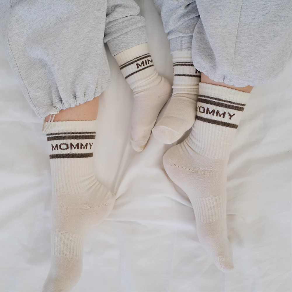 Famvibes Wollsocken für Kinder 'Mini' Taupe - Image 2