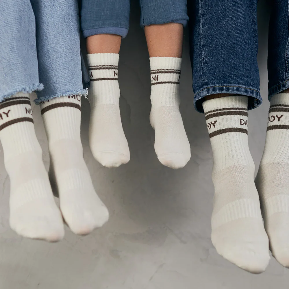 Famvibes Wollsocken für Kinder 'Mini' Taupe - Image 3