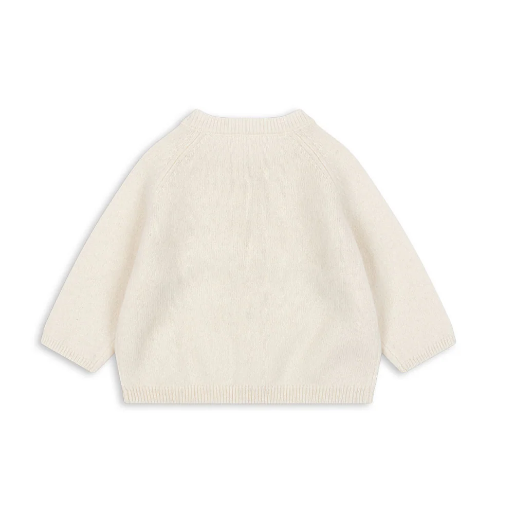 Fanga Fontana Baby Cardigan 'Savora' Antique White - Image 3
